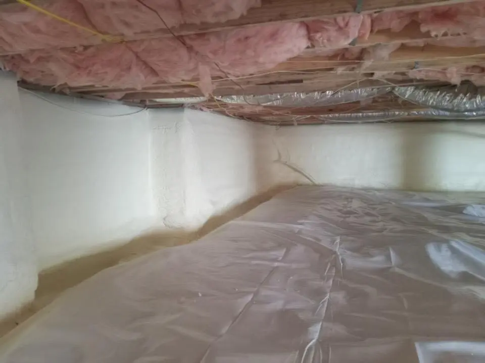 Crawl space encapsulation with closed-cell spray foam for Roof Waterproofing in Opelousas